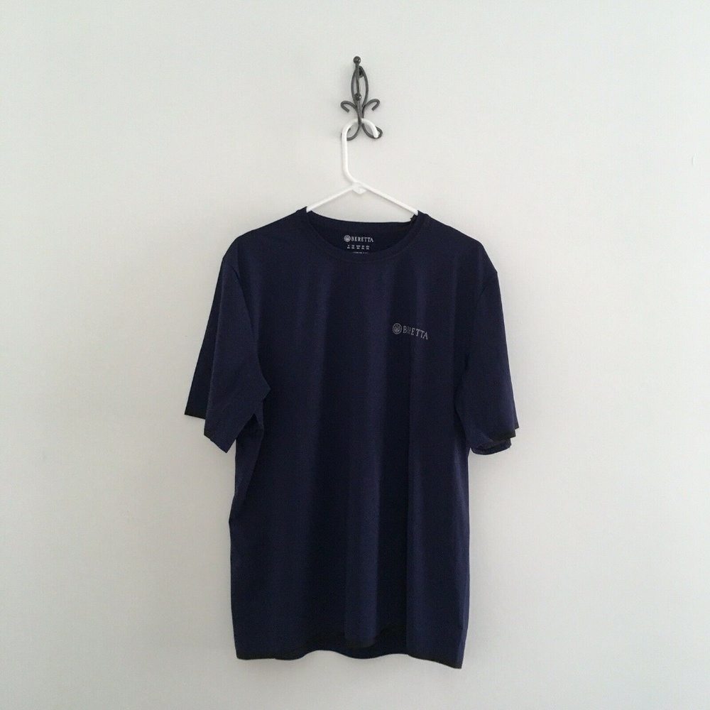 Beretta PRO Tech Shooting Tee Shirt Navy Blue